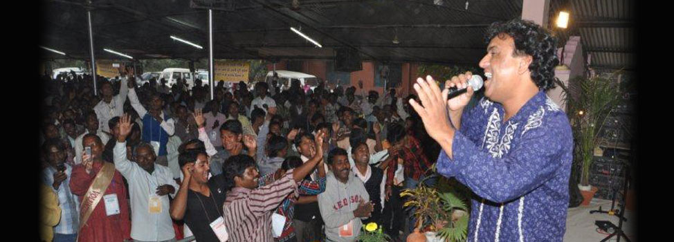 Even the back row dances and shouts when Sunny leads worship